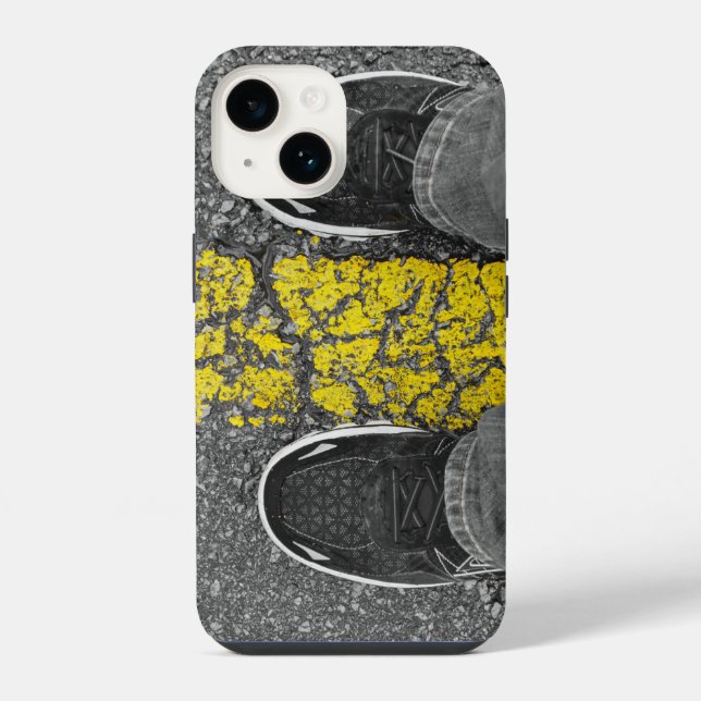 Walk The Line iPhone Case (Back)