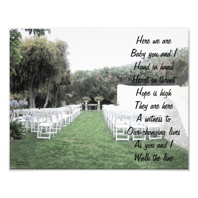 Walk the line photo print (Front)