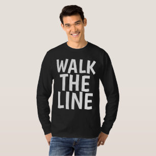 WALK THE LINE, Vintage Black T-shirts