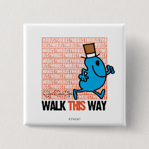 Walk This Way 15 Cm Square Badge