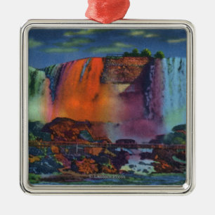 Walk to Cave of the Winds at Night Metal Tree Decoration