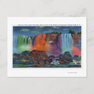 Walk to Cave of the Winds at Night Postcard