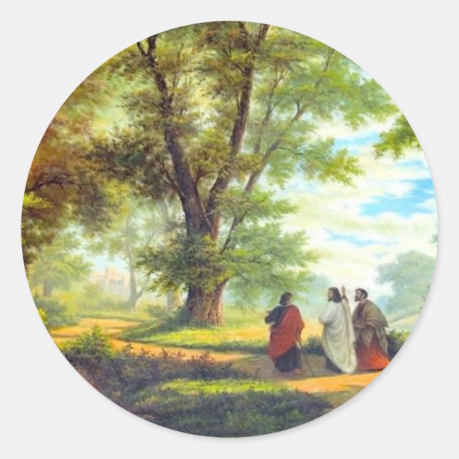 Walk to Emmaus Classic Round Sticker (Front)