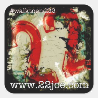 Walk to end 22 stickers