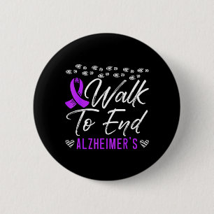 Walk to End Alzheimers Disease Dementia Wear 6 Cm Round Badge