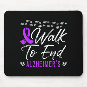 Walk to End Alzheimers Disease Dementia Wear Mouse Pad