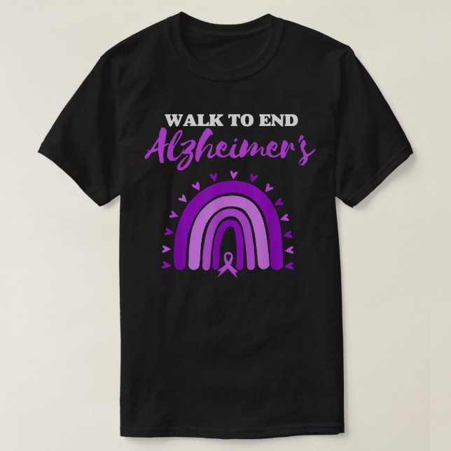 Walk To End Alzheimers Disease Purple Alzheimers A T-Shirt (Design Front)
