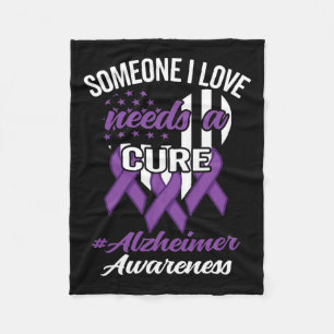 Walk To End Heimer Heimers Awareness Fleece Blanket