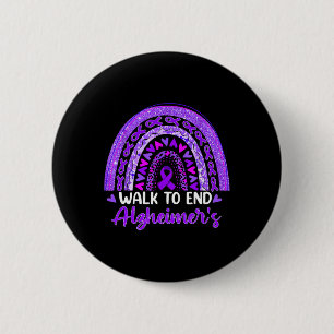 Walk To End Heimerheimer Disease Awareness Purple 6 Cm Round Badge