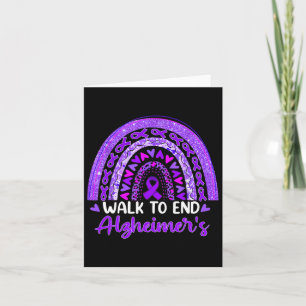 Walk To End Heimerheimer Disease Awareness Purple Card