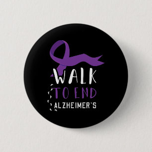 Walk To End Heimerheimer Heimerheimers Awareness 6 Cm Round Badge