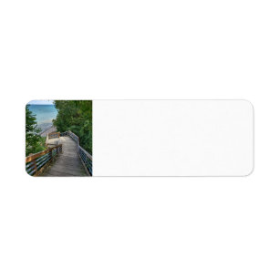 Walk to the beach return address label