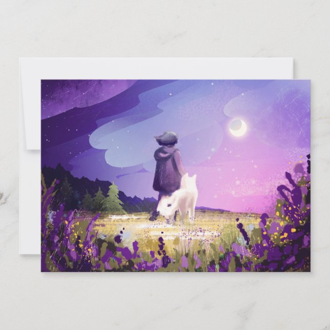 Walk with a friend postcard (Front)