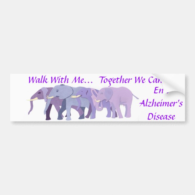 Walk With Me Bumper Sticker (Front)