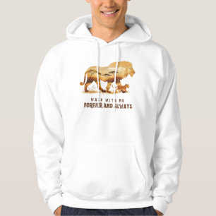 Walk With Me – Forever and Always Lion Design Hoodie
