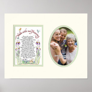 Walk With Me Mummy Photo Photograph Personalised Poster