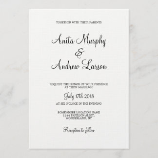 'Walk with Me' Wedding Invitation Design