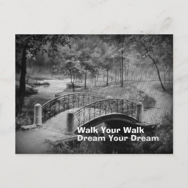 Walk your Walk Scenic Postcard (Front)