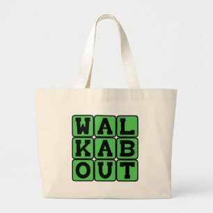 Walkabout, Australian Adventure Large Tote Bag