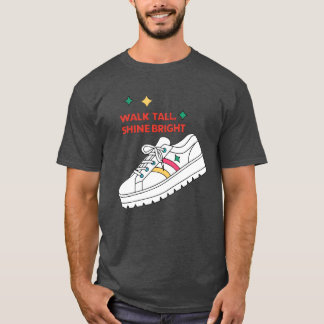 Walkall Shine Bright Platform Shoe 70s friend T-Shirt