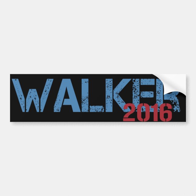 Walker 2016 bumper sticker (Front)