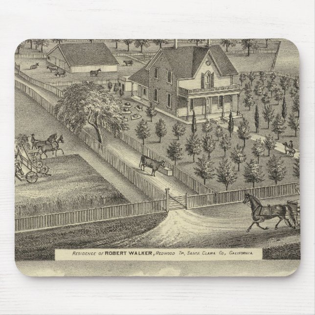 Walker, Ball residences Mouse Pad (Front)