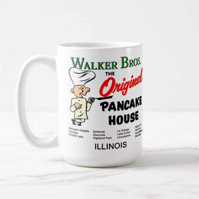 Walker Bros. Illinois, The Original Pancake House. Coffee Mug (Left)