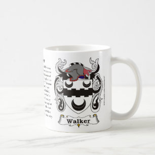 Walker Family Coat of Arms Mug