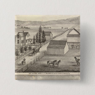 Walker, Knittel residences, farms 15 Cm Square Badge