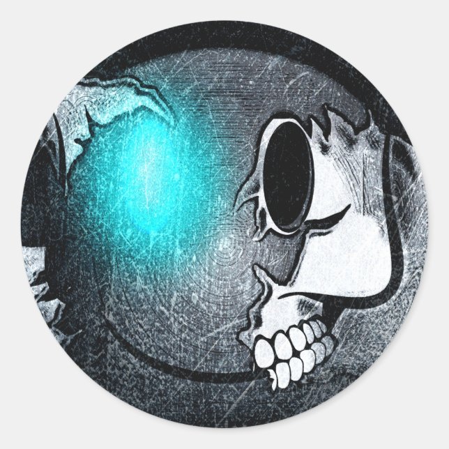 Walkermoji Vintage Round Sticker (Front)
