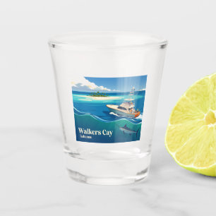 Walkers Cay Bahamas Shot Glass