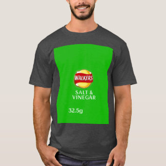 Walkers Salt Vinegar Crisps design T-Shirt