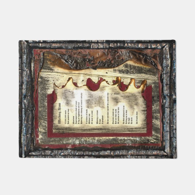 Walking Alone Doormat (Front)