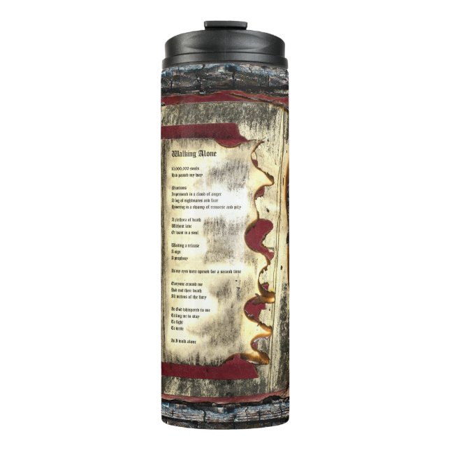 Walking Alone Thermal Tumbler (Front)