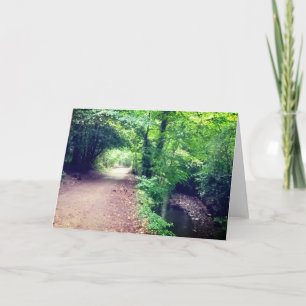 Walking along the river card