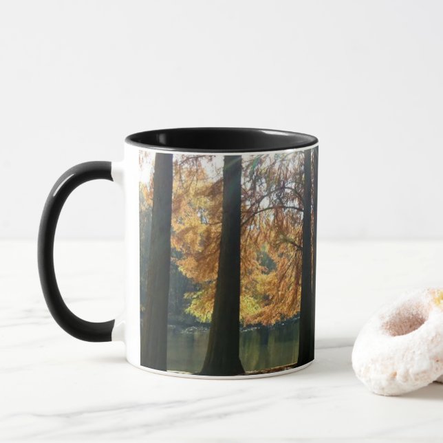 Walking among the leaves mug (With Donut)