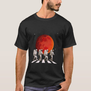 Walking Astronauts Space Planets Space Galaxy T-Shirt