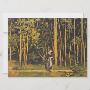 Walking at the Forest Edge (by Ferdinand Hodler) Card