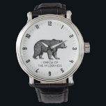 Walking Bear Dream Of The Wilderness  Watch<br><div class="desc">I dream of the wilderness woodland walking bear. A perfect gift for an adventure seeking wilderness backpacker and camper. You may select from many other style watches for this design.</div>