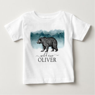 Walking Bear Wild One Birthday Boy T-Shirt
