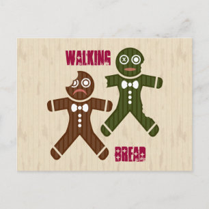 Walking Bread Postcard