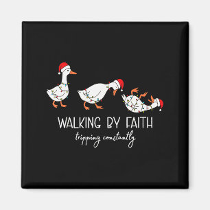 Walking By Faith Tripping Constantly Bible Christm Magnet