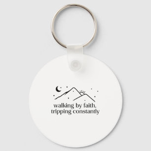 Walking By Faith Tripping Constantly Jesus Christi Key Ring