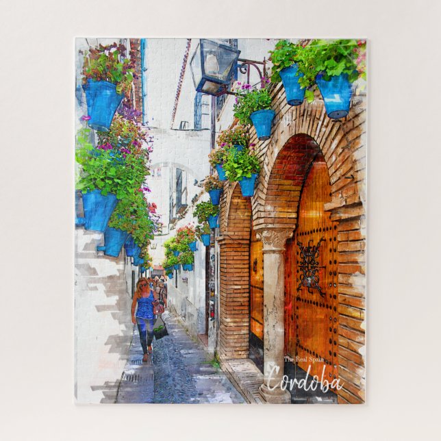 Walking Cordoba's Alley -Spain Jigsaw Puzzle (Vertical)