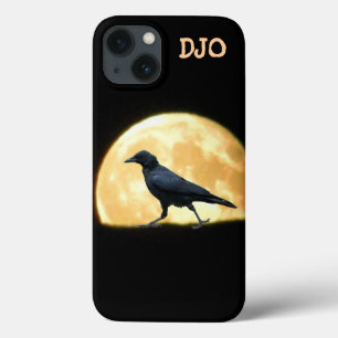 Walking Crow and Super Full Moon iPhone 13 Case