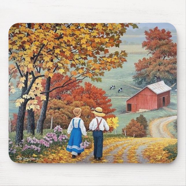 Walking Down the Path Fine Art Mouse Pad (Front)