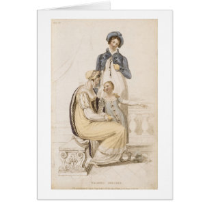 Walking Dresses, fashion plate from Ackermann's Re