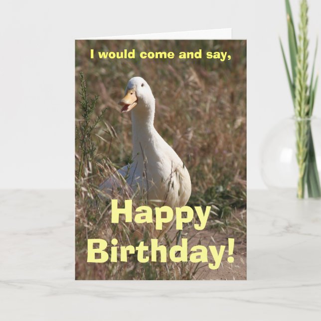 Walking Duck Card (Front)