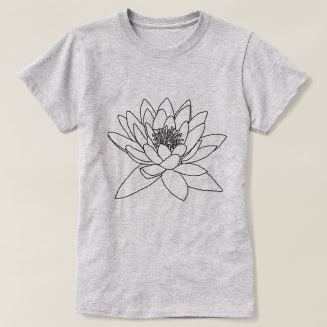 Walking Each Other Home Ram Dass Waterlily T-Shirt (Design Front)
