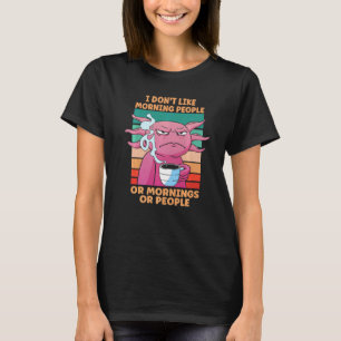 Walking Fish Salamander Lizard Coffee Axolotl T-Shirt
